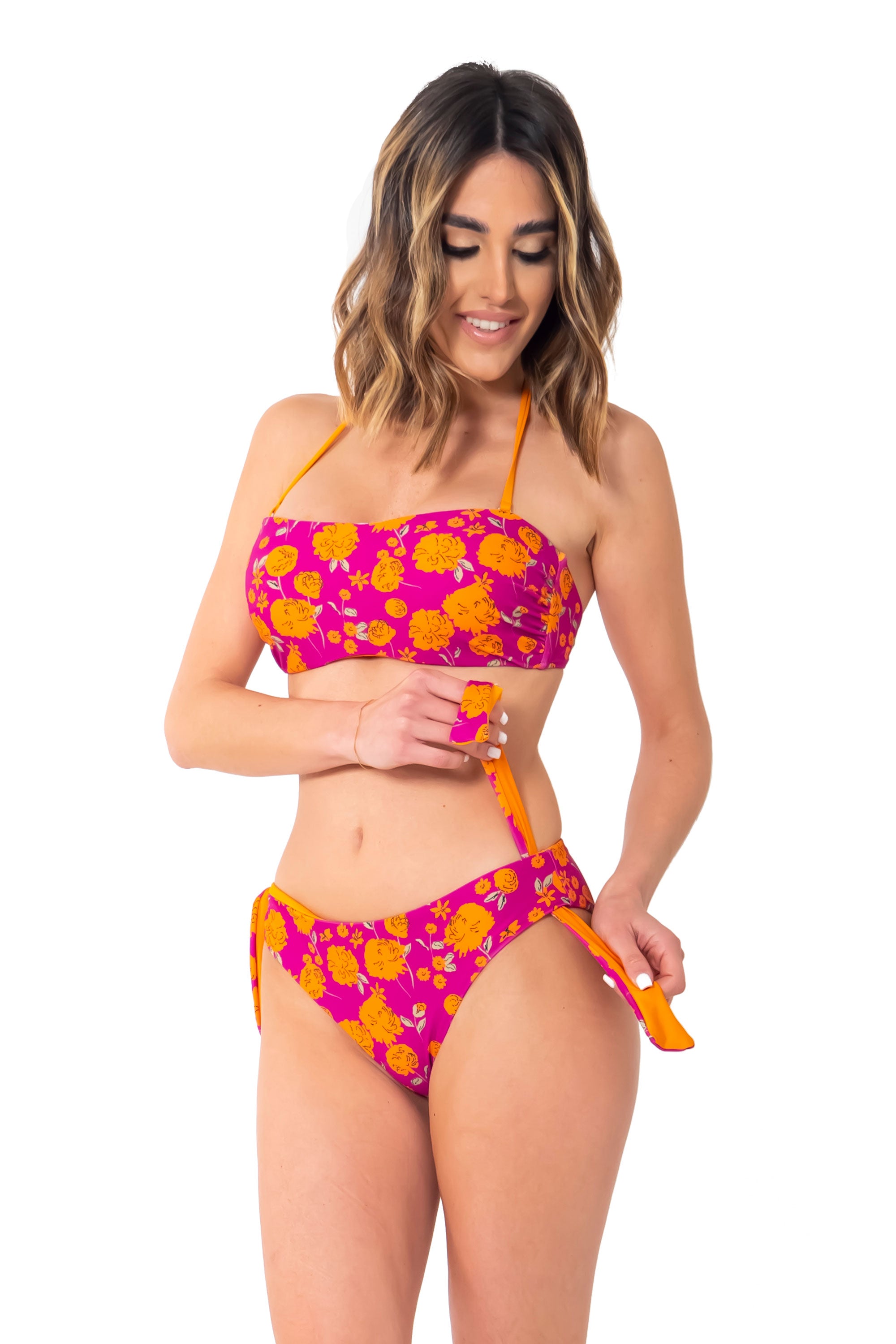 Bikini a fascia Ribes Orange Passion