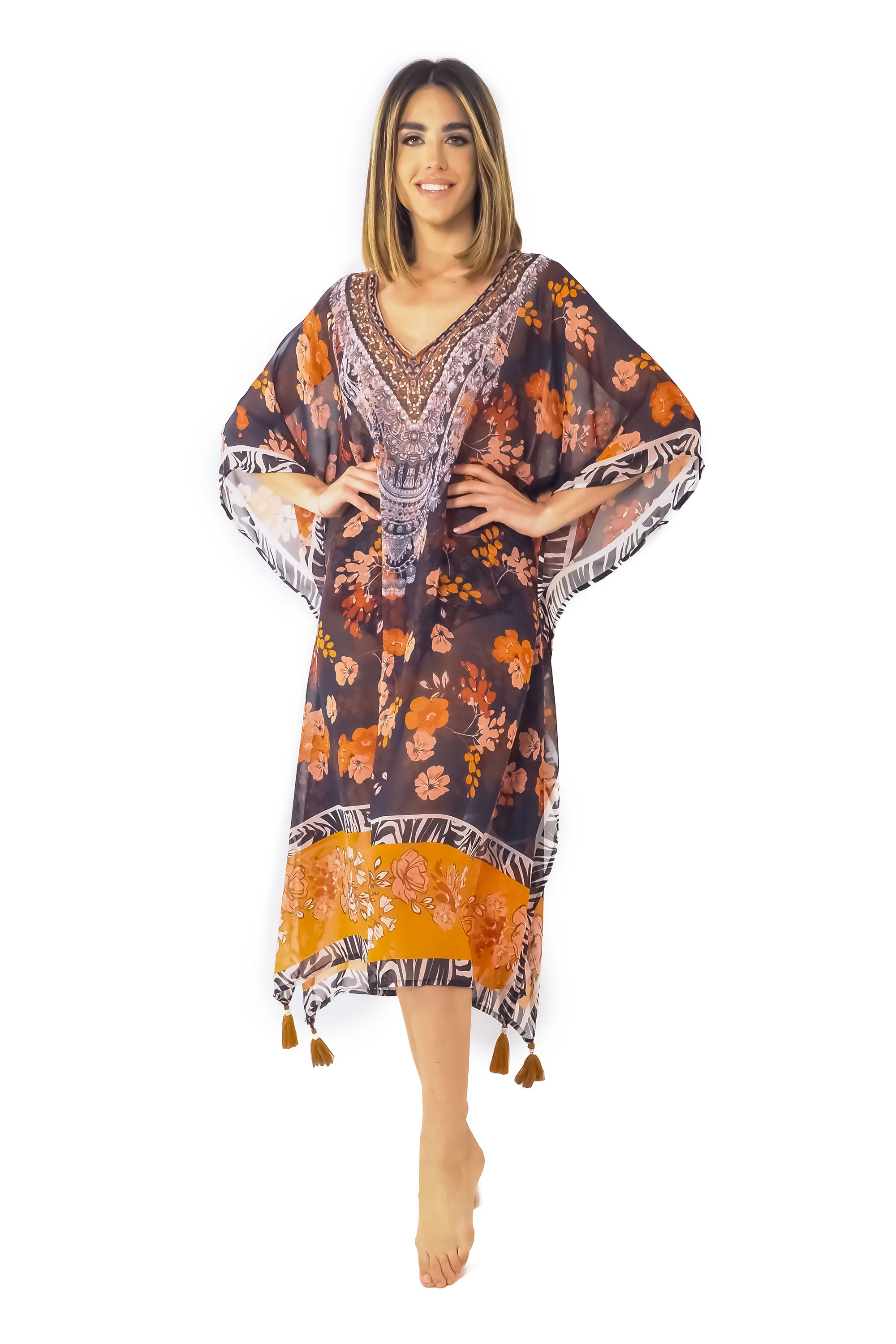 Poncho Fuego Foulard Mix