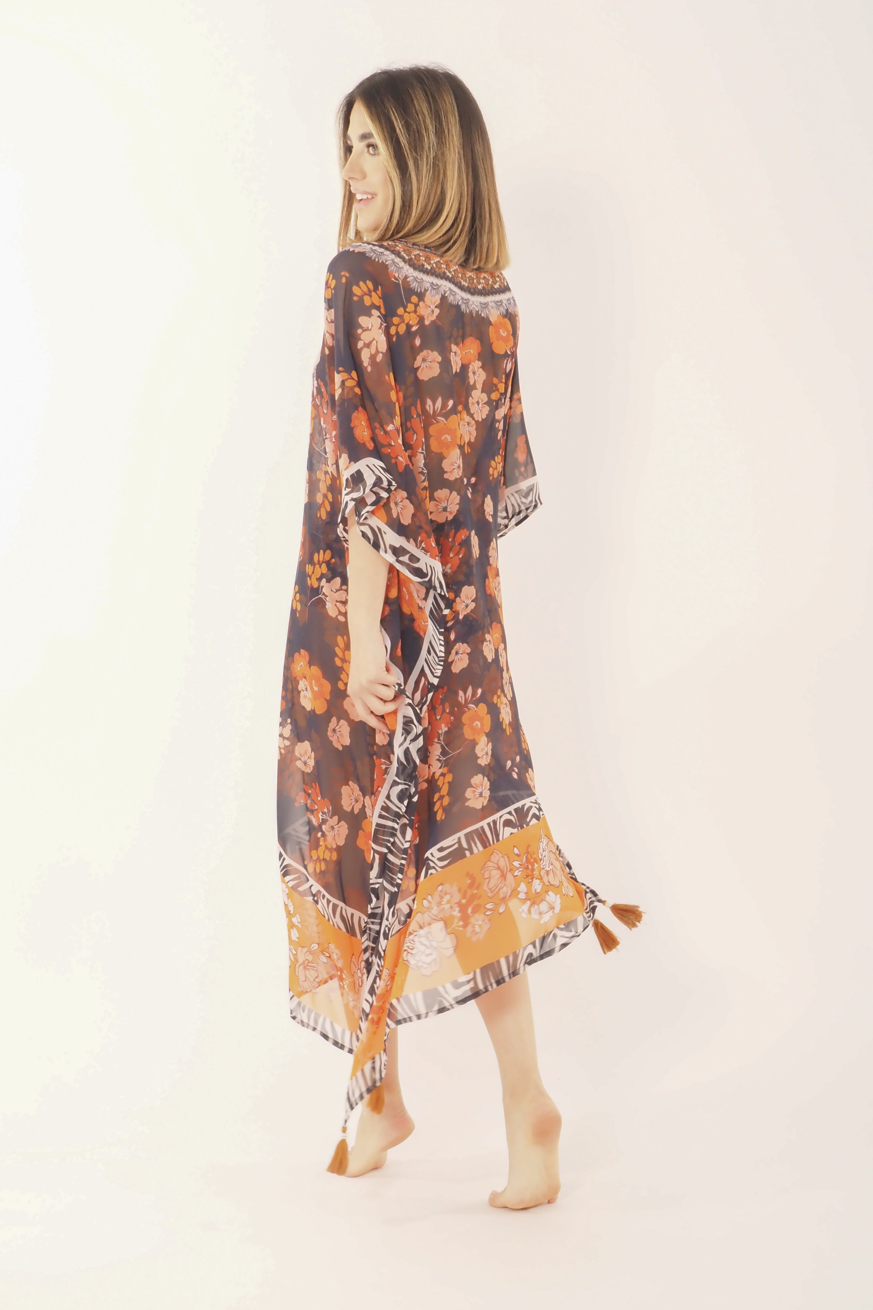 Poncho Fuego Foulard Mix