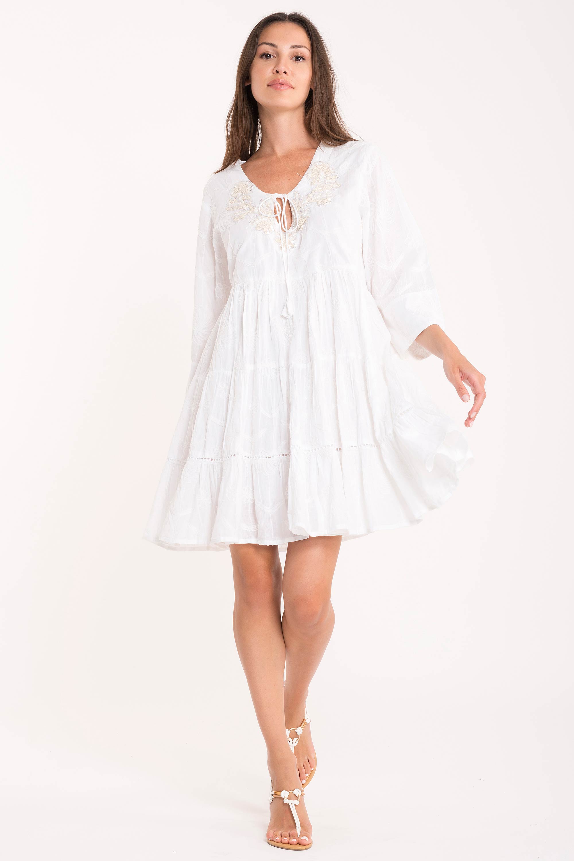 Capri 3/4 sleeve dress