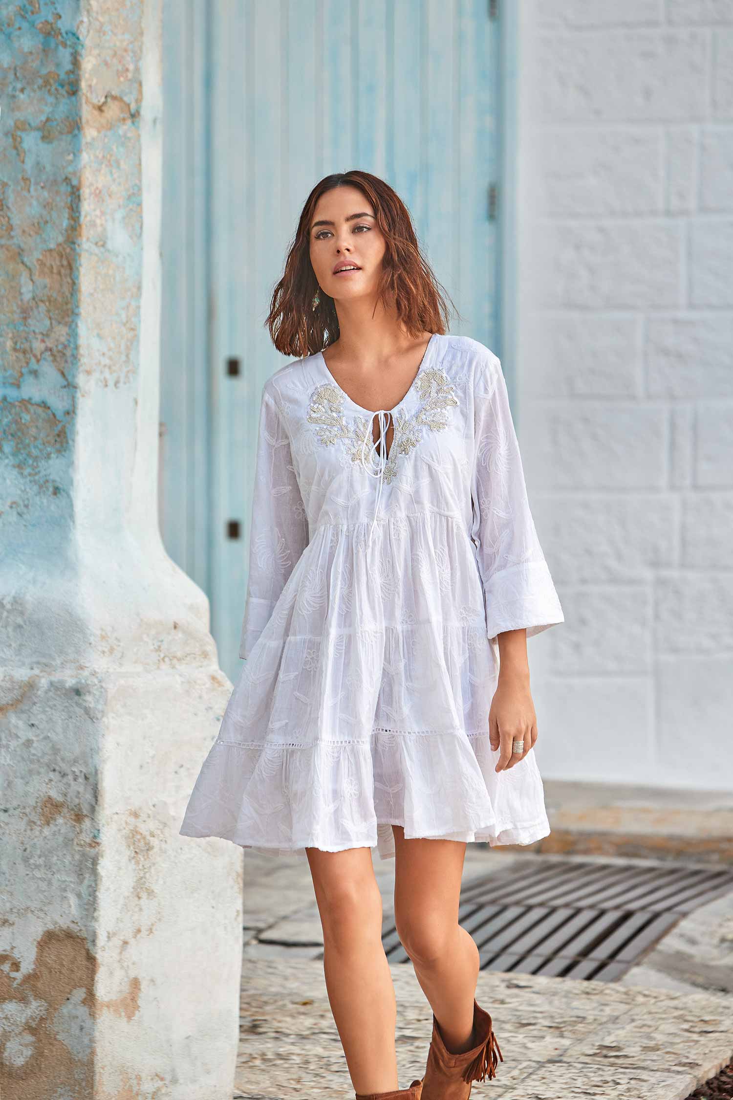 Capri 3/4 sleeve dress