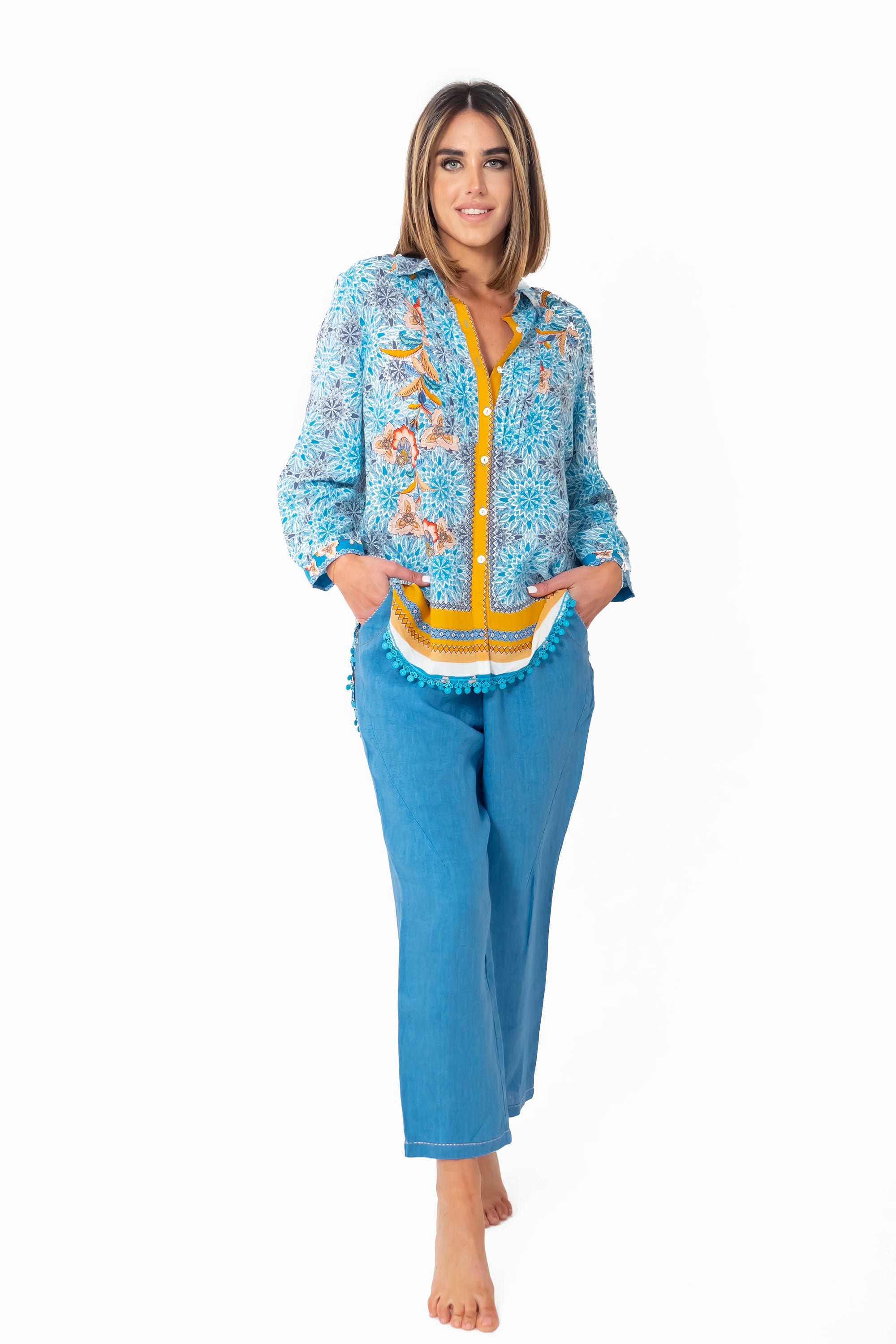 Pantaloni di lino Naomi
