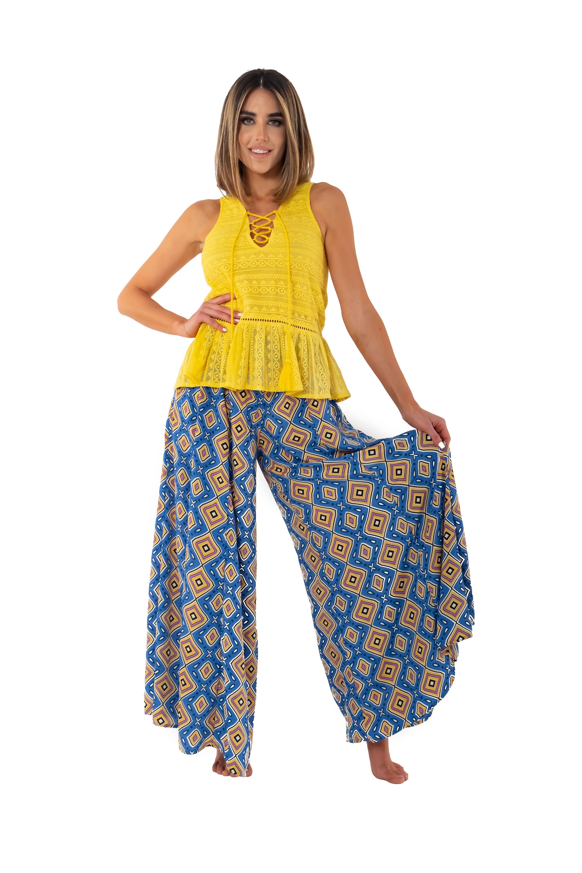 Pantaloni Palazzo blu