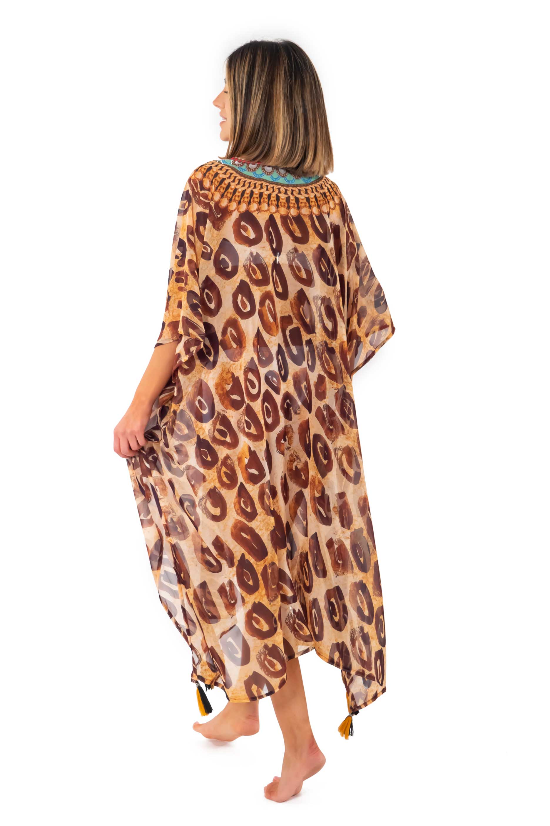 Poncho leopardato Fuego