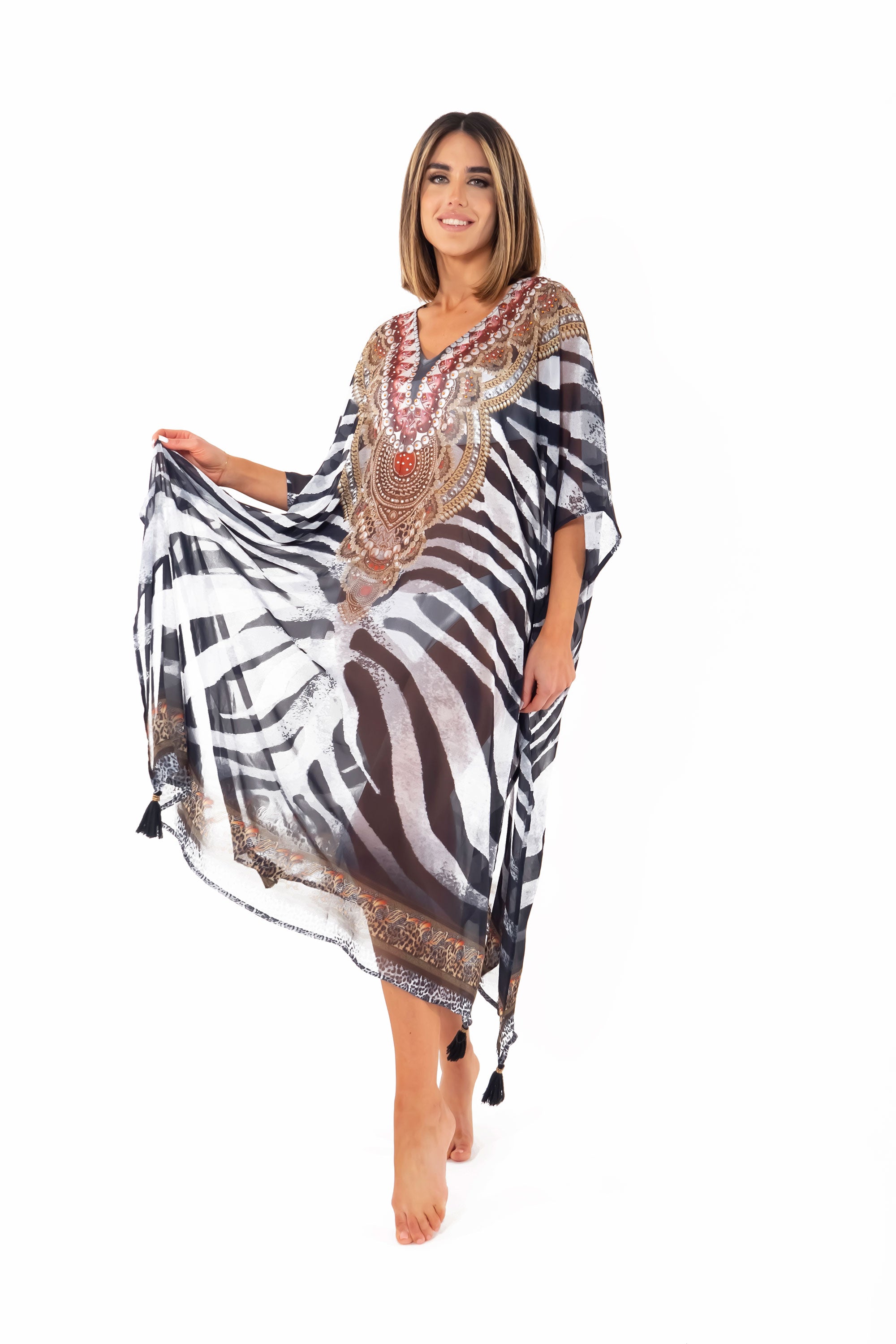 Poncho animalier Fuego