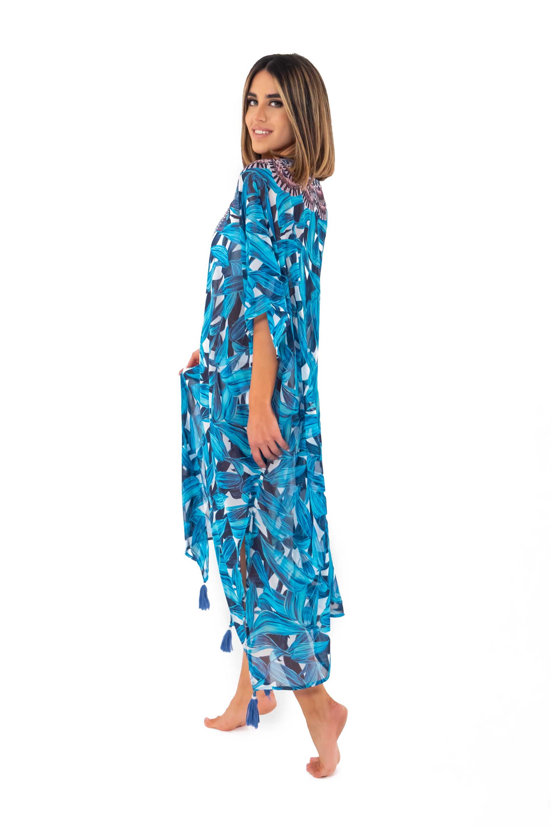 Poncho blu Fuego
