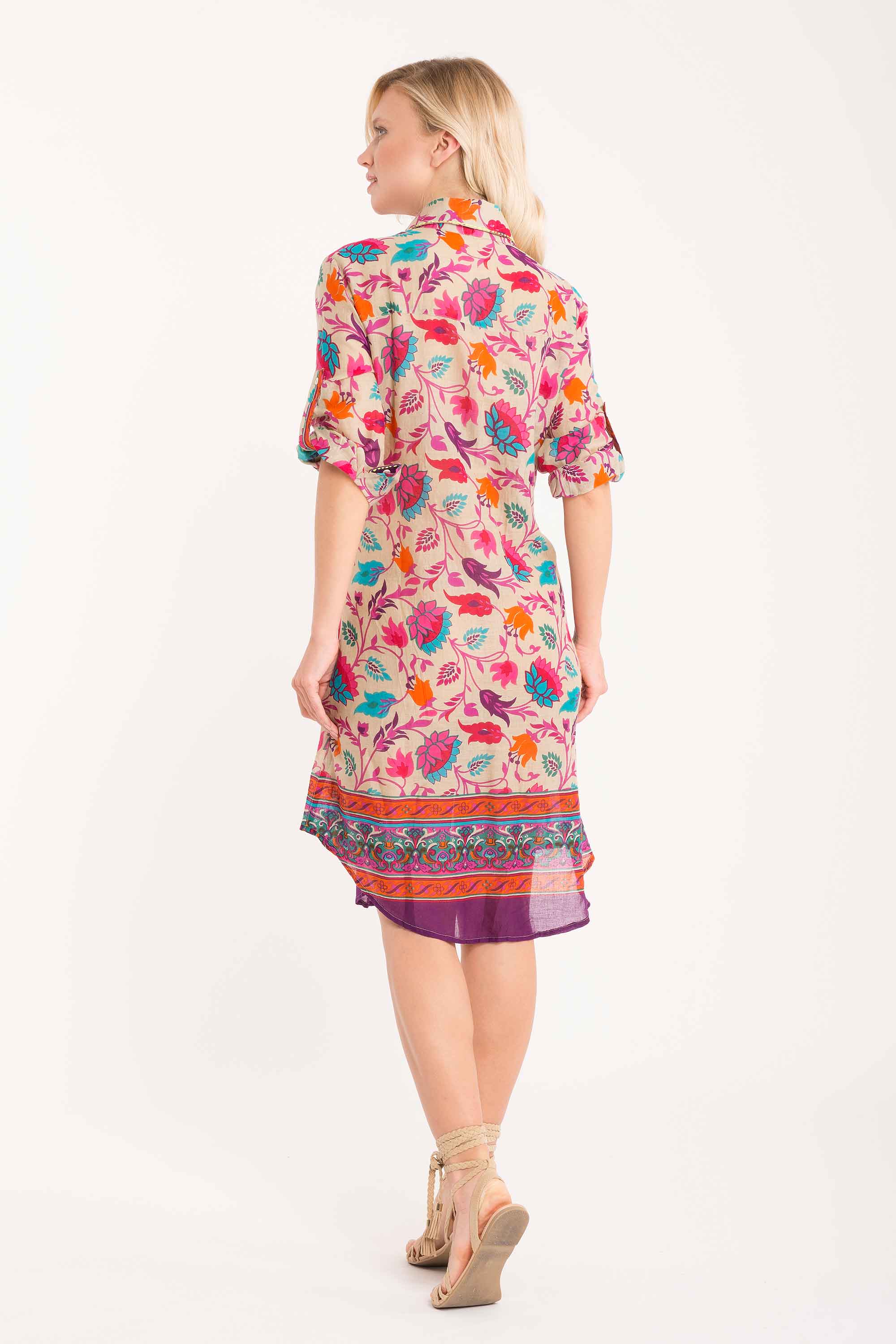 Romina 3/4 sleeve shirt dress