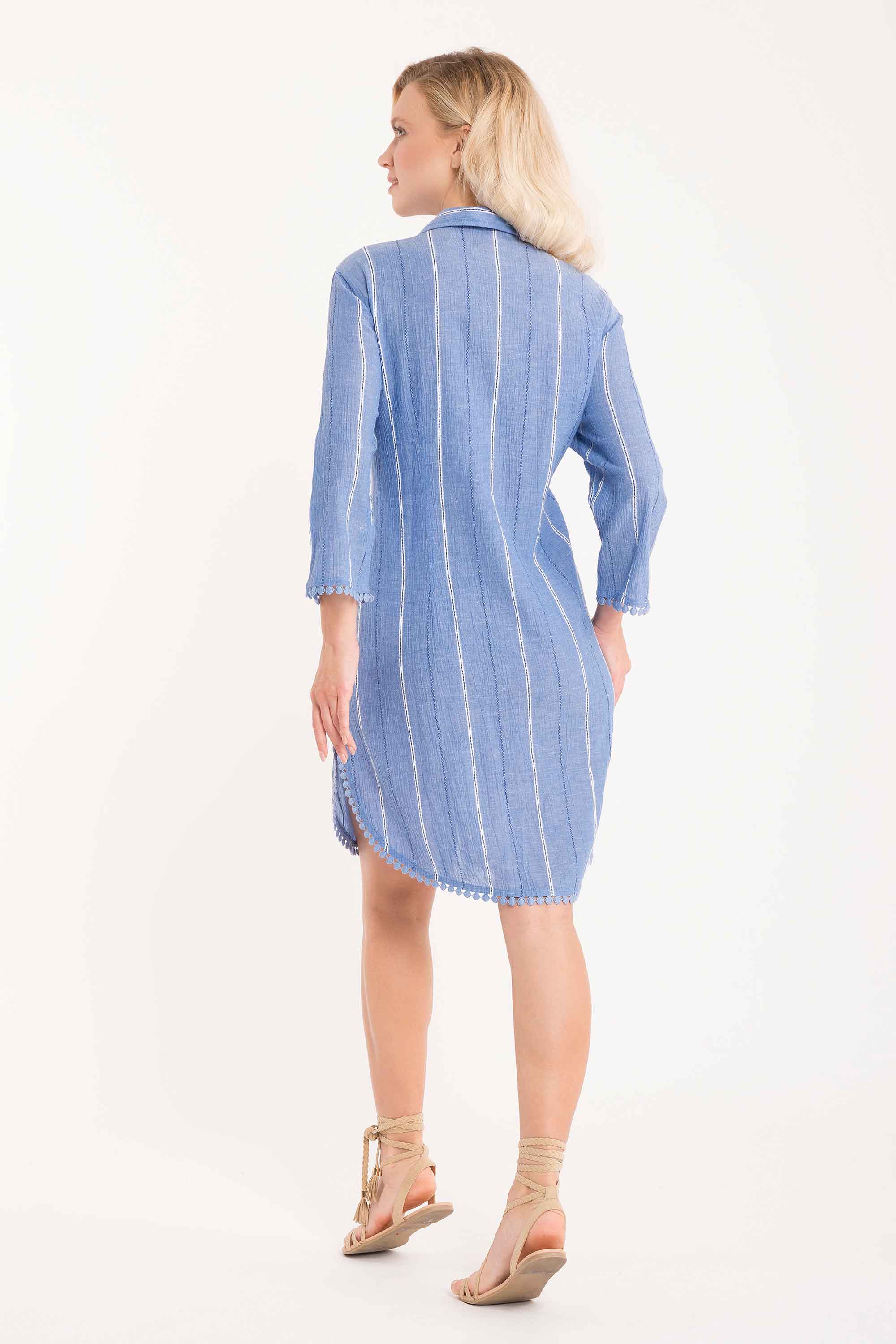 Romina 3/4 sleeve shirt dress