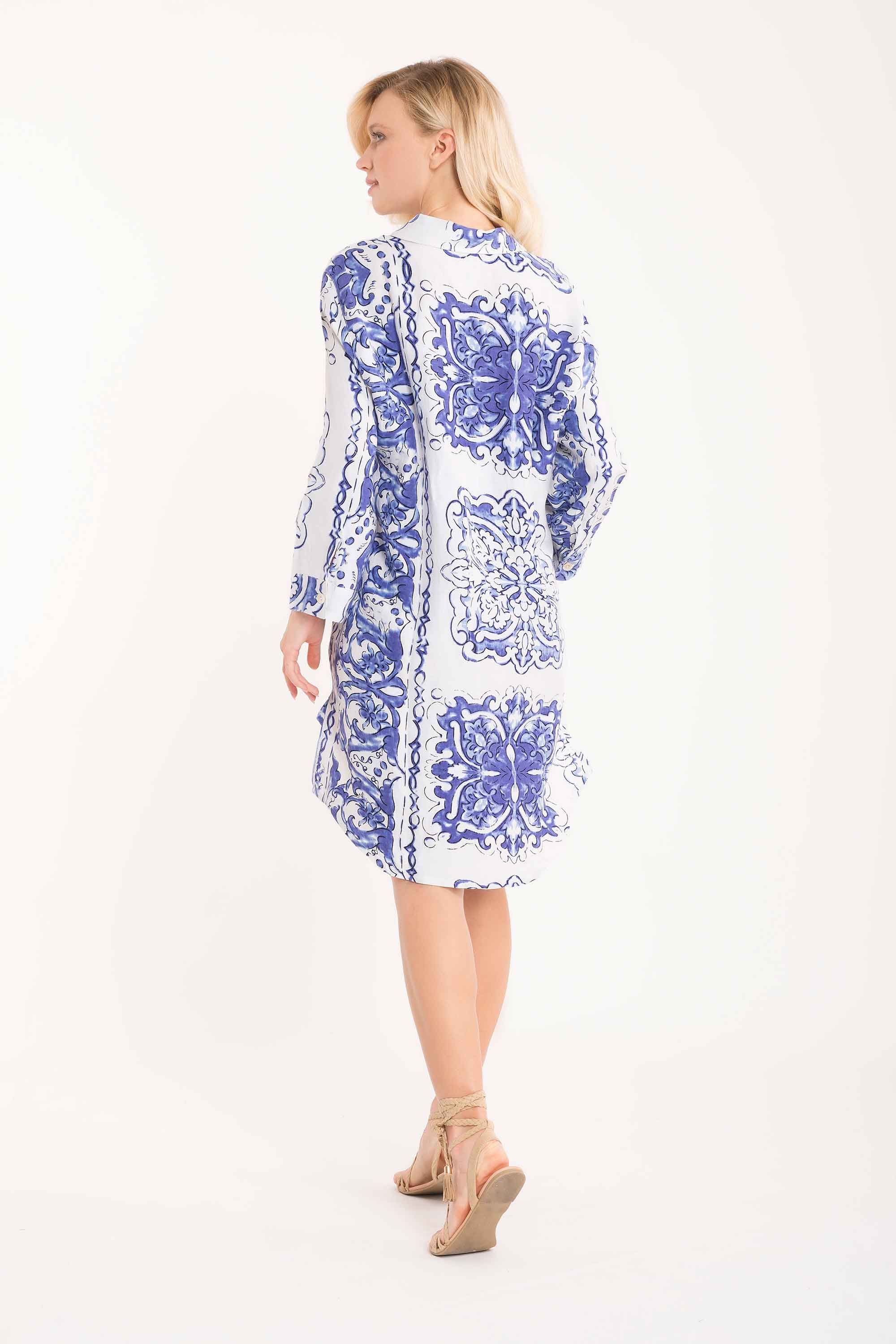 Romina 3/4 sleeve shirt dress
