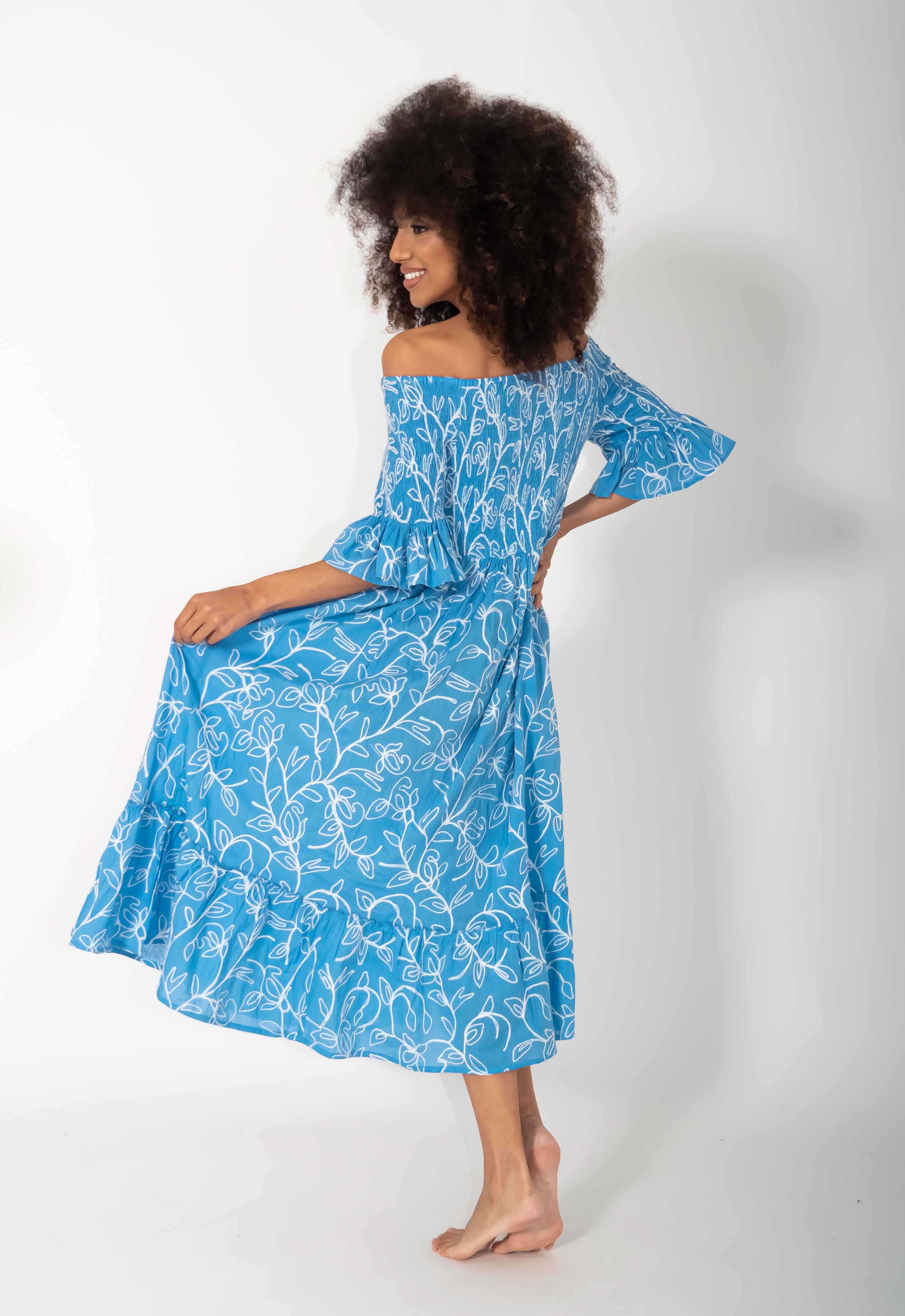Vestito in pizzo lungo a maniche corte Jessica