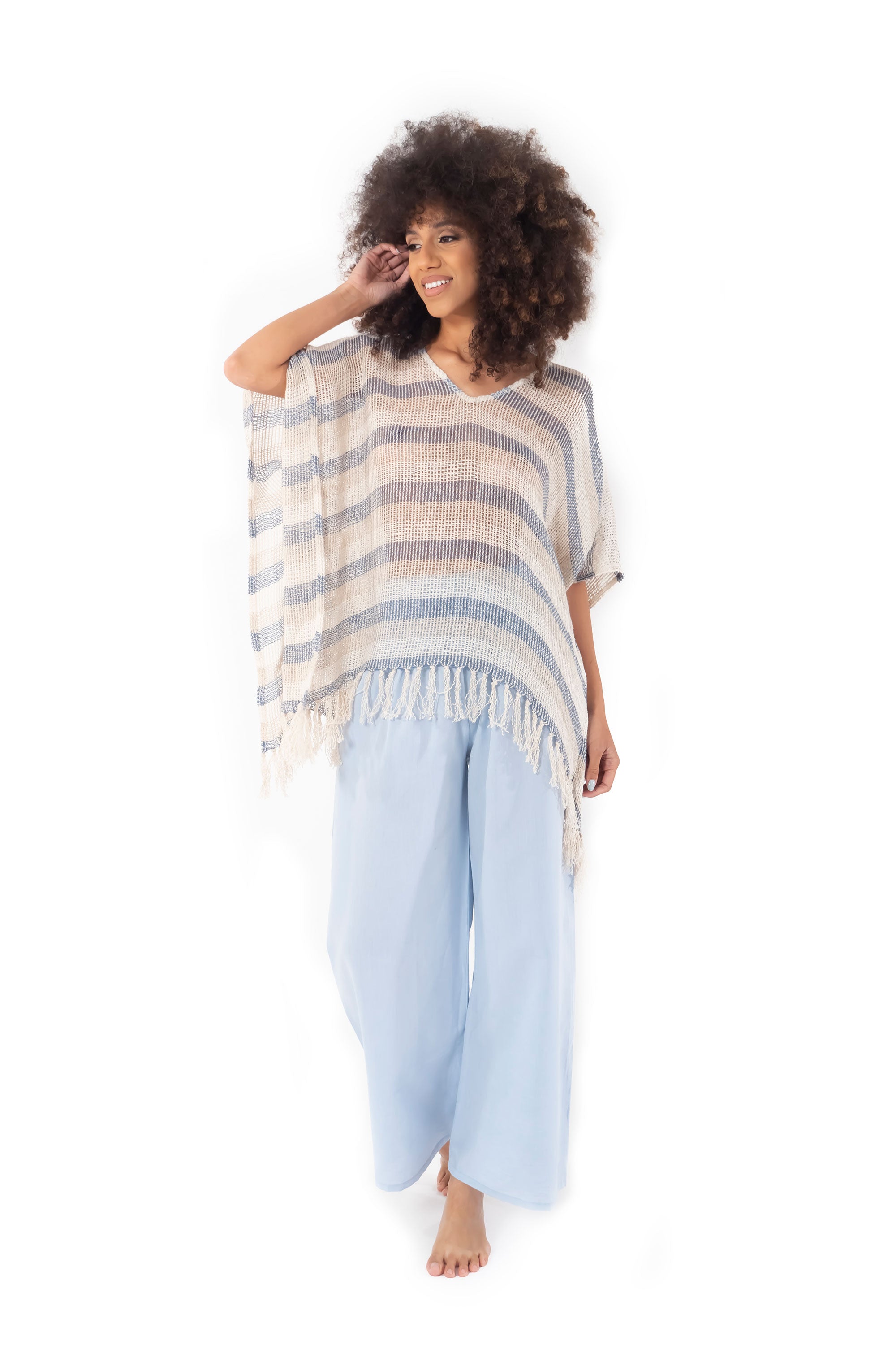 Poncho a righe Susan