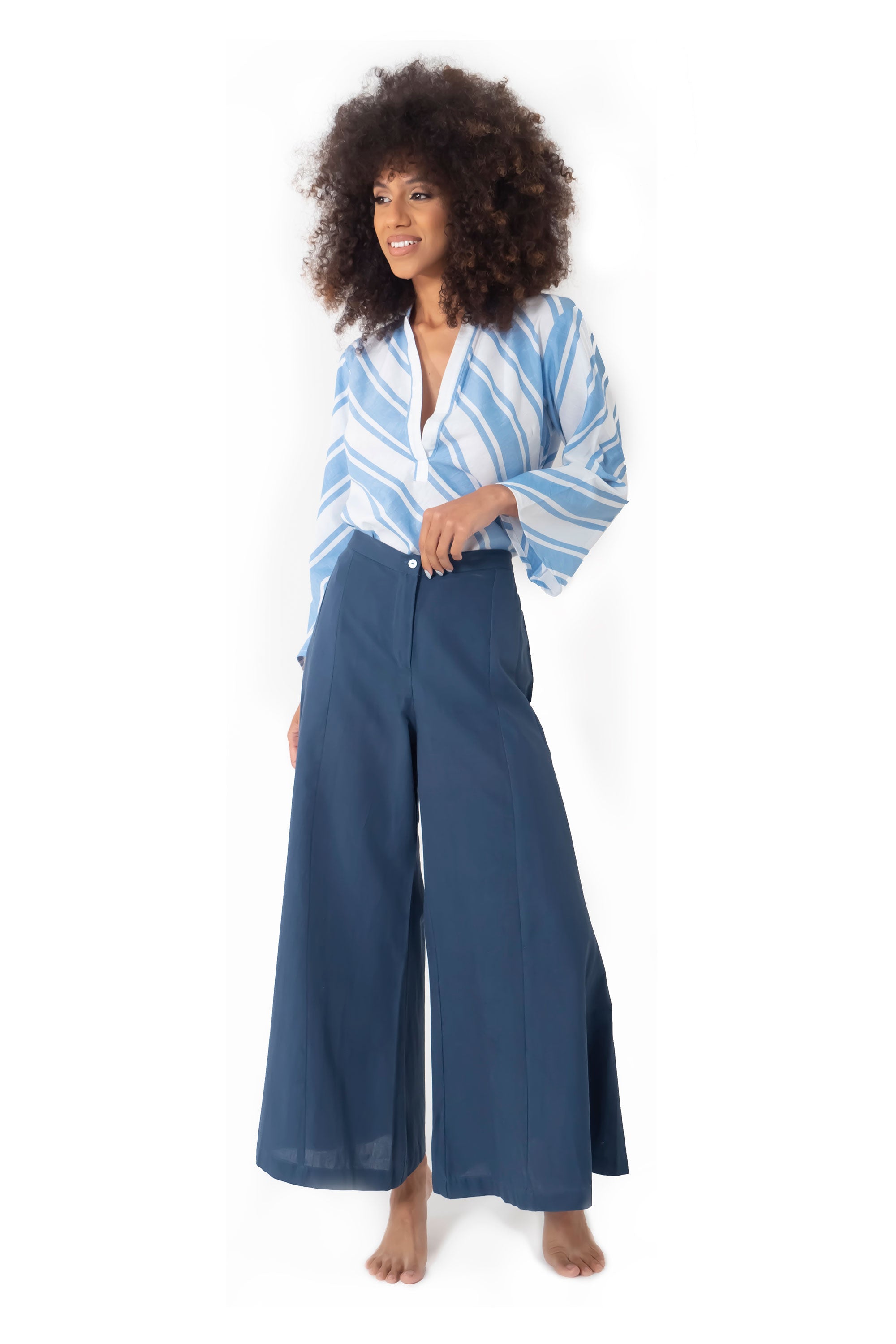 Pantaloni Palazzo blu