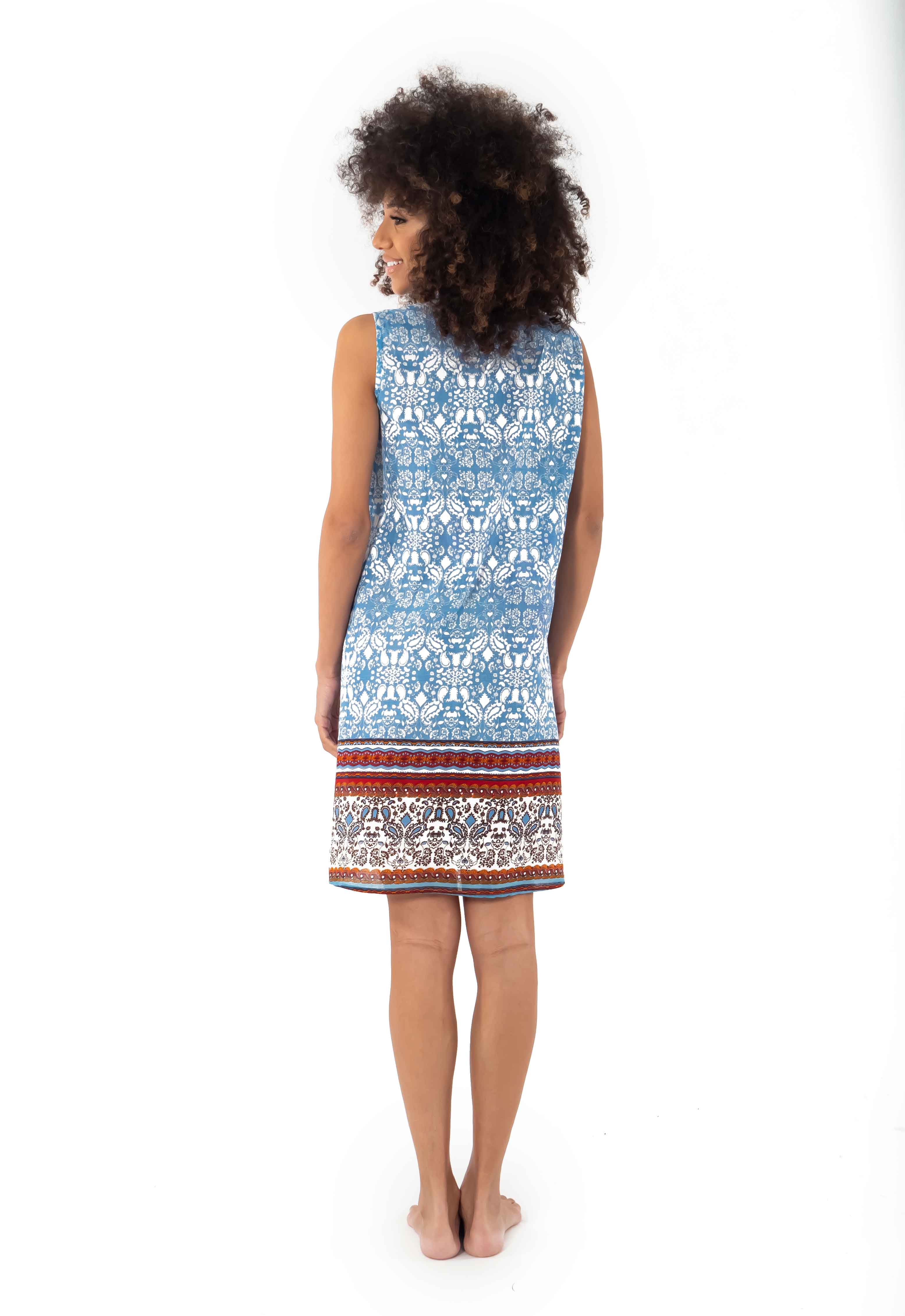 Vestito in cotone manicato Erika