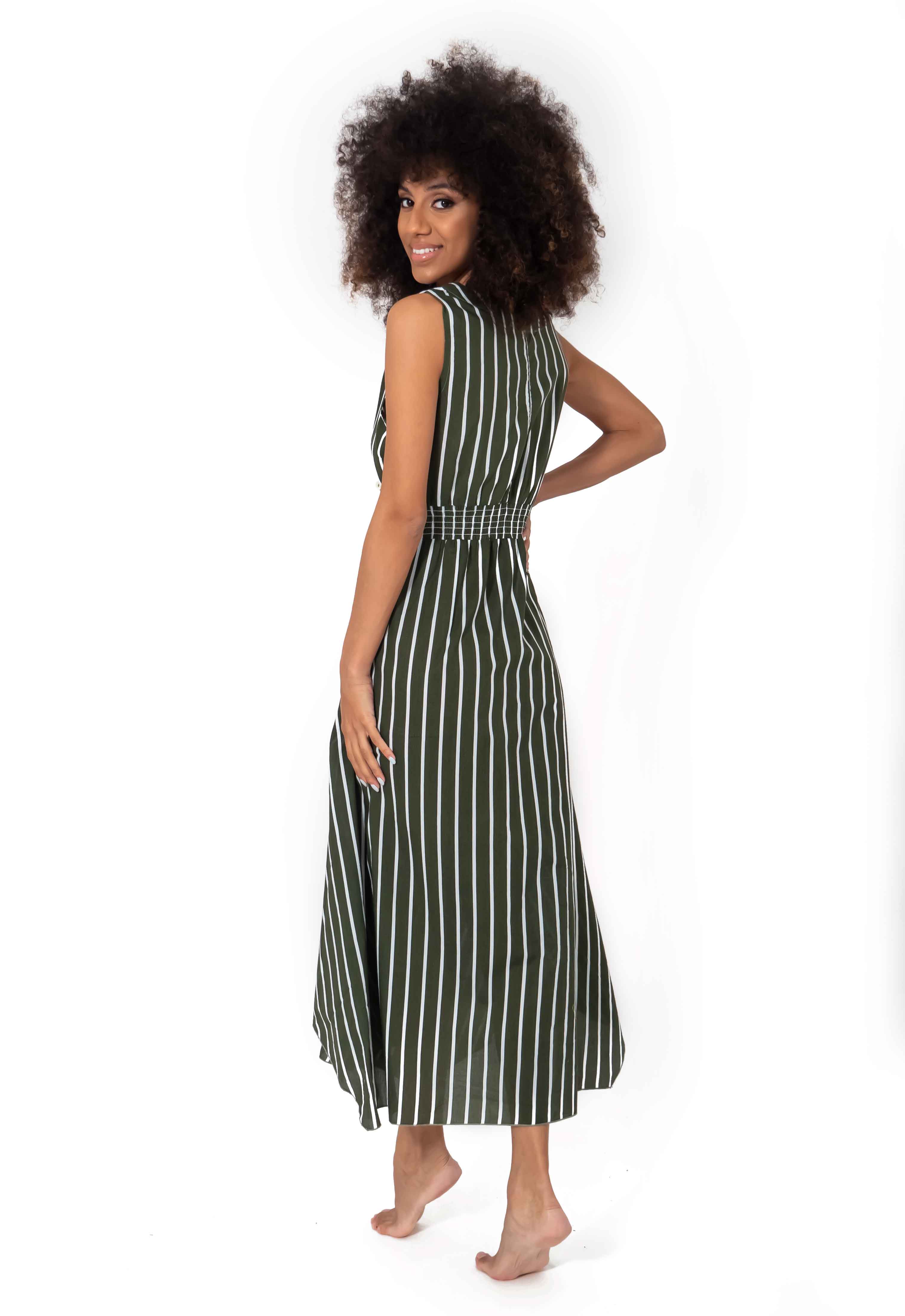 Vestito a righe smanicato Nivea