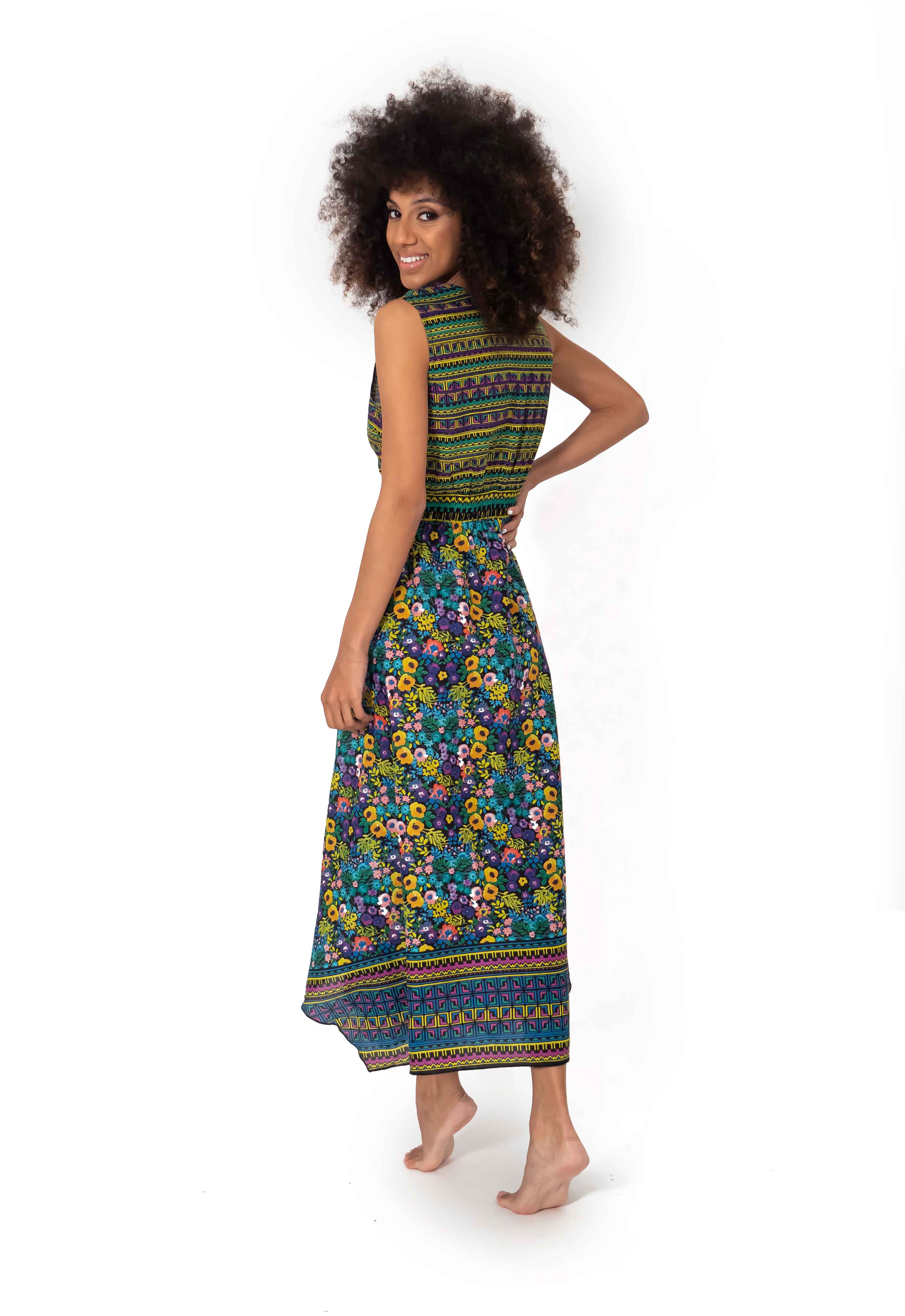 Vestito in viscosa smanicato Nivea