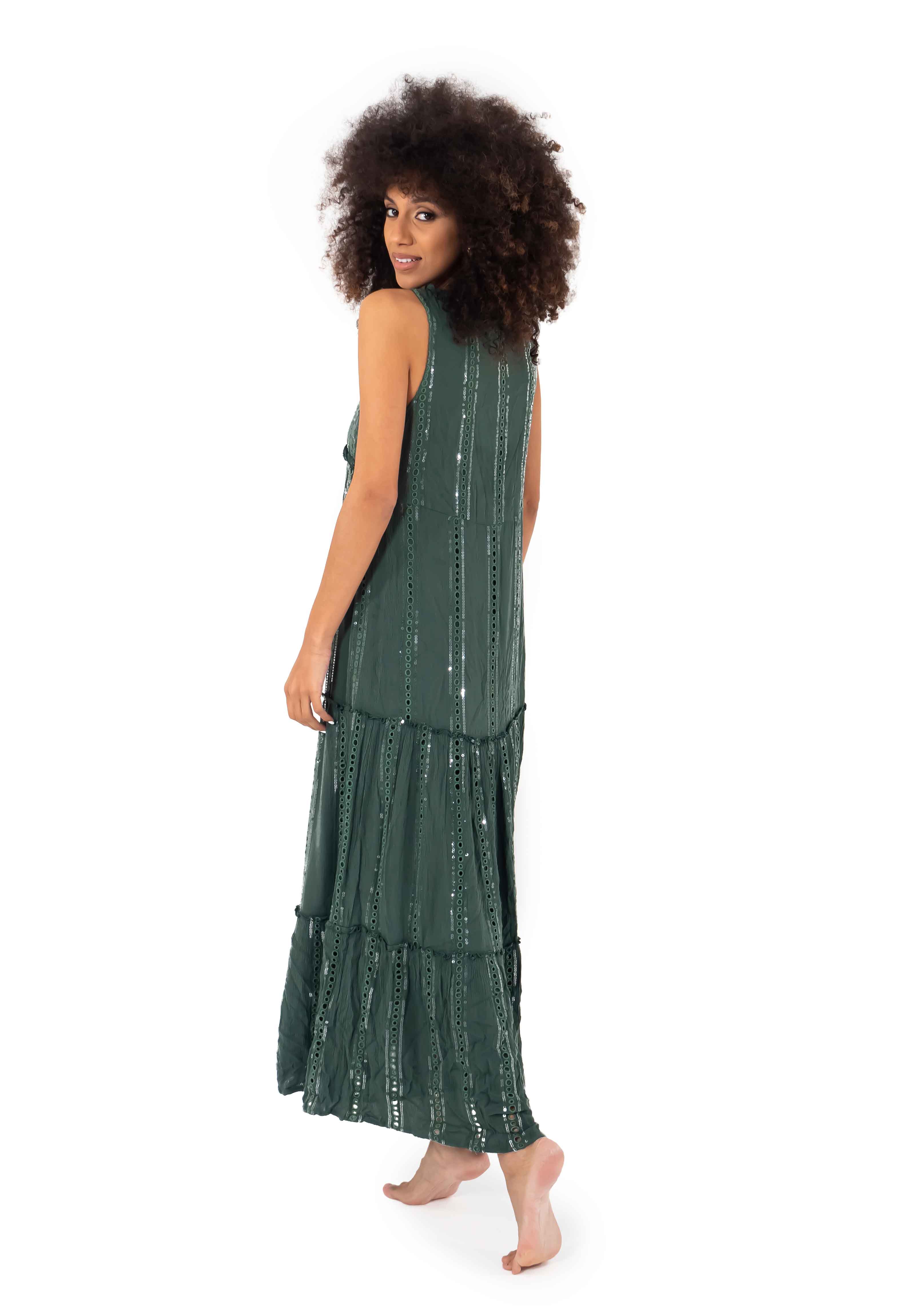 Vestito lungo smanicato Tami