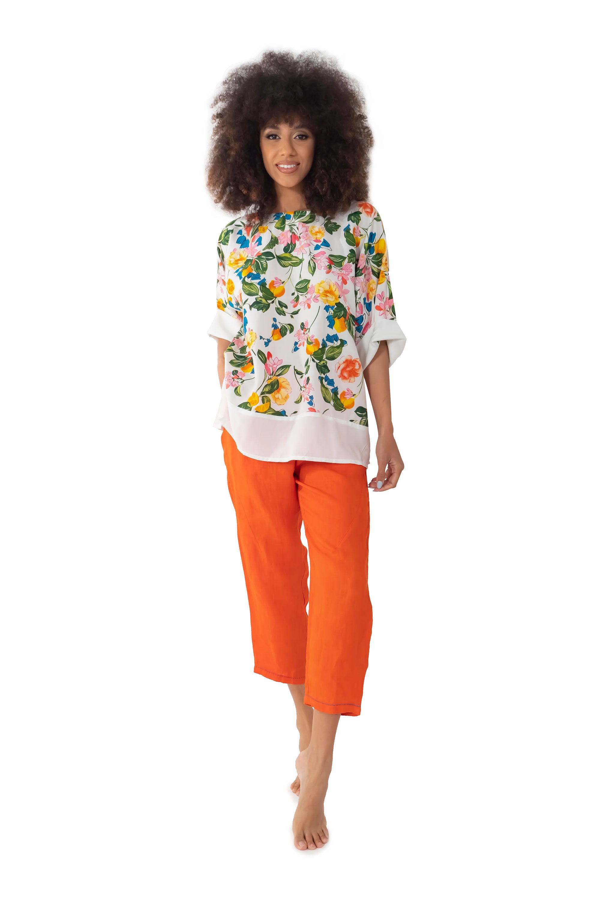 Blusa a fiori Lea