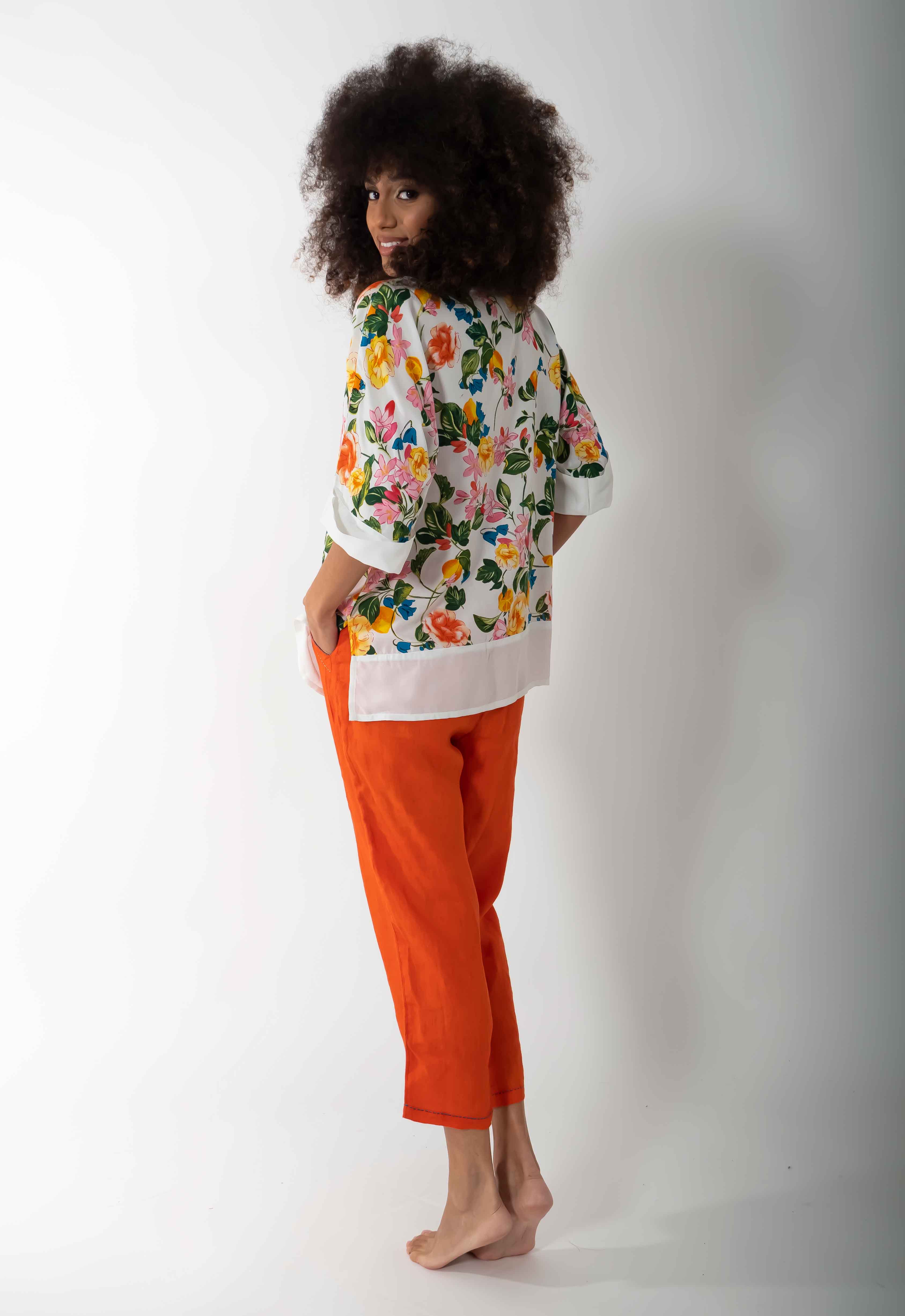 Blusa a fiori Lea