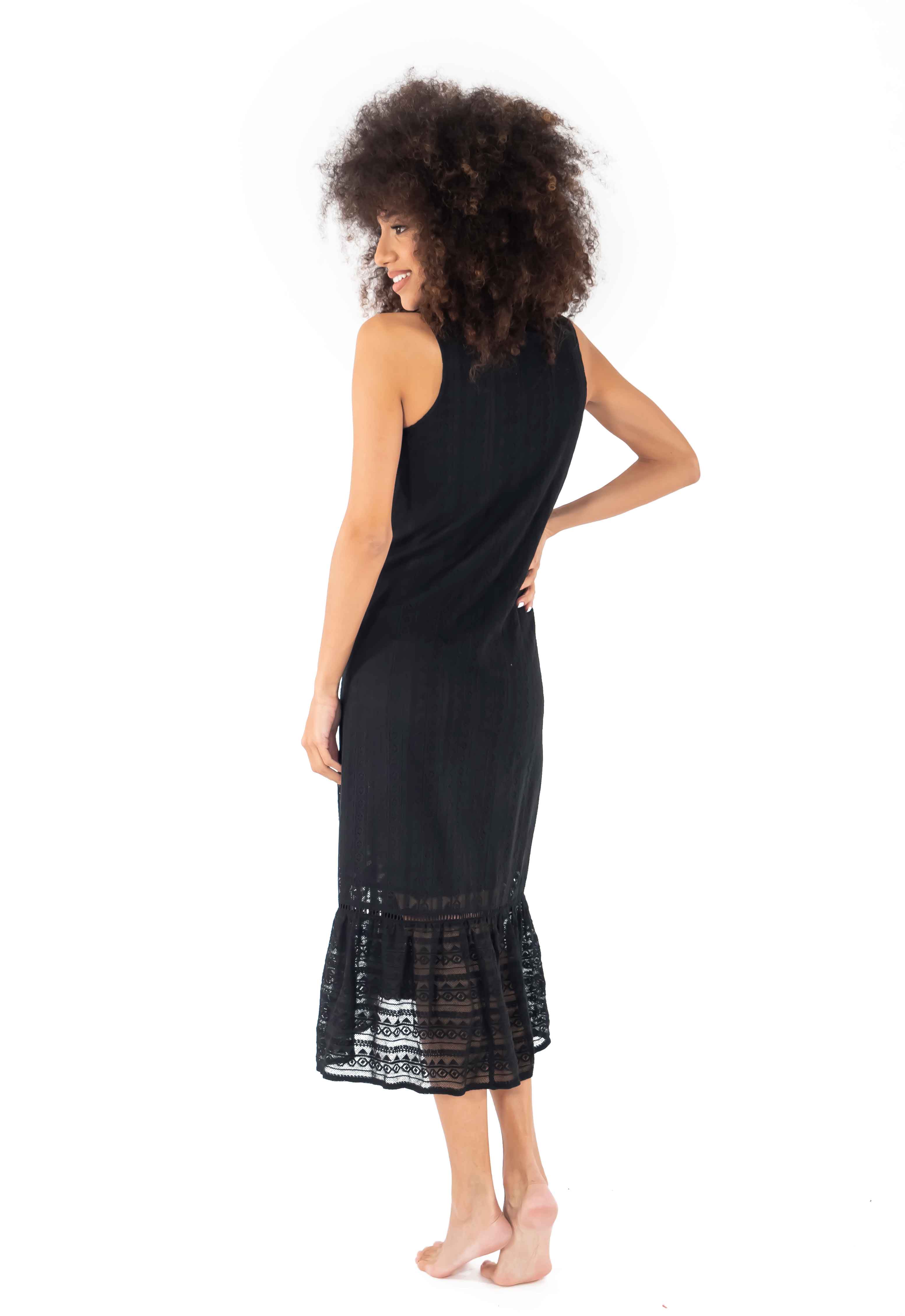 Vestito nero lungo Quinn